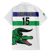 Custom Lesotho Football Family Matching Off The Shoulder Long Sleeve Dress and Hawaiian Shirt Likuena For Victory