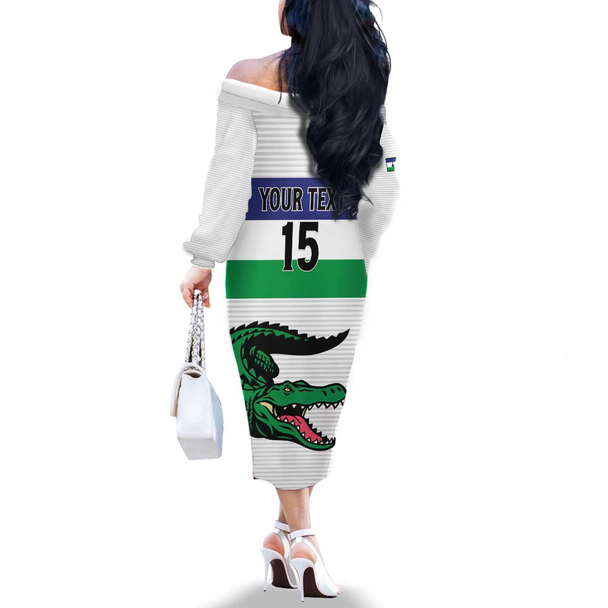 Custom Lesotho Football Family Matching Off The Shoulder Long Sleeve Dress and Hawaiian Shirt Likuena For Victory