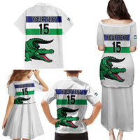 Custom Lesotho Football Family Matching Puletasi and Hawaiian Shirt Likuena For Victory