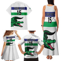 Custom Lesotho Football Family Matching Tank Maxi Dress and Hawaiian Shirt Likuena For Victory