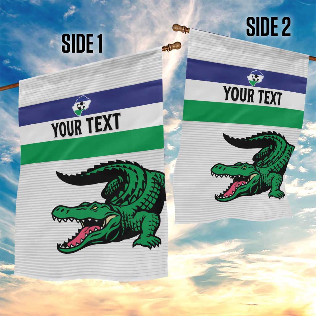 Custom Lesotho Football Garden Flag Likuena For Victory