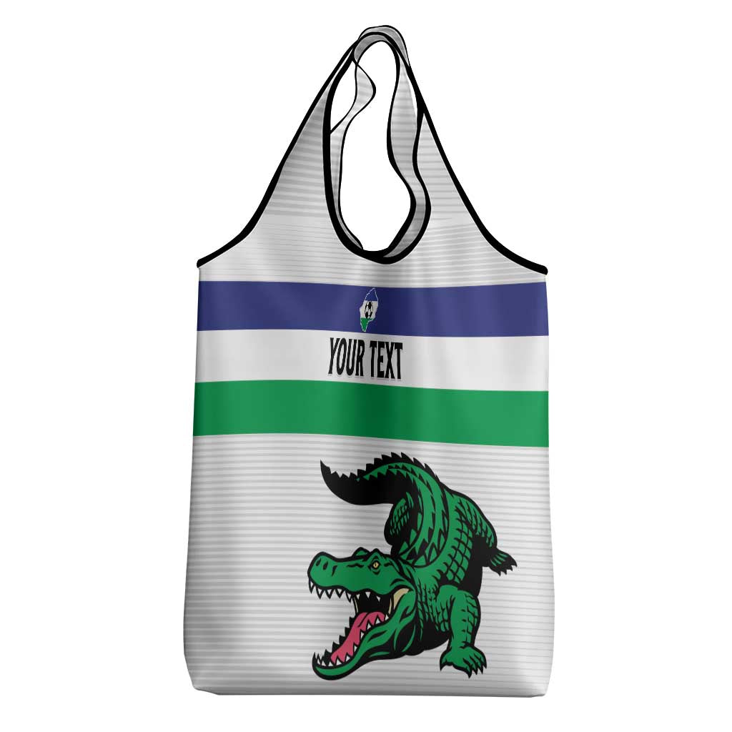 Custom Lesotho Football Grocery Bag Likuena For Victory