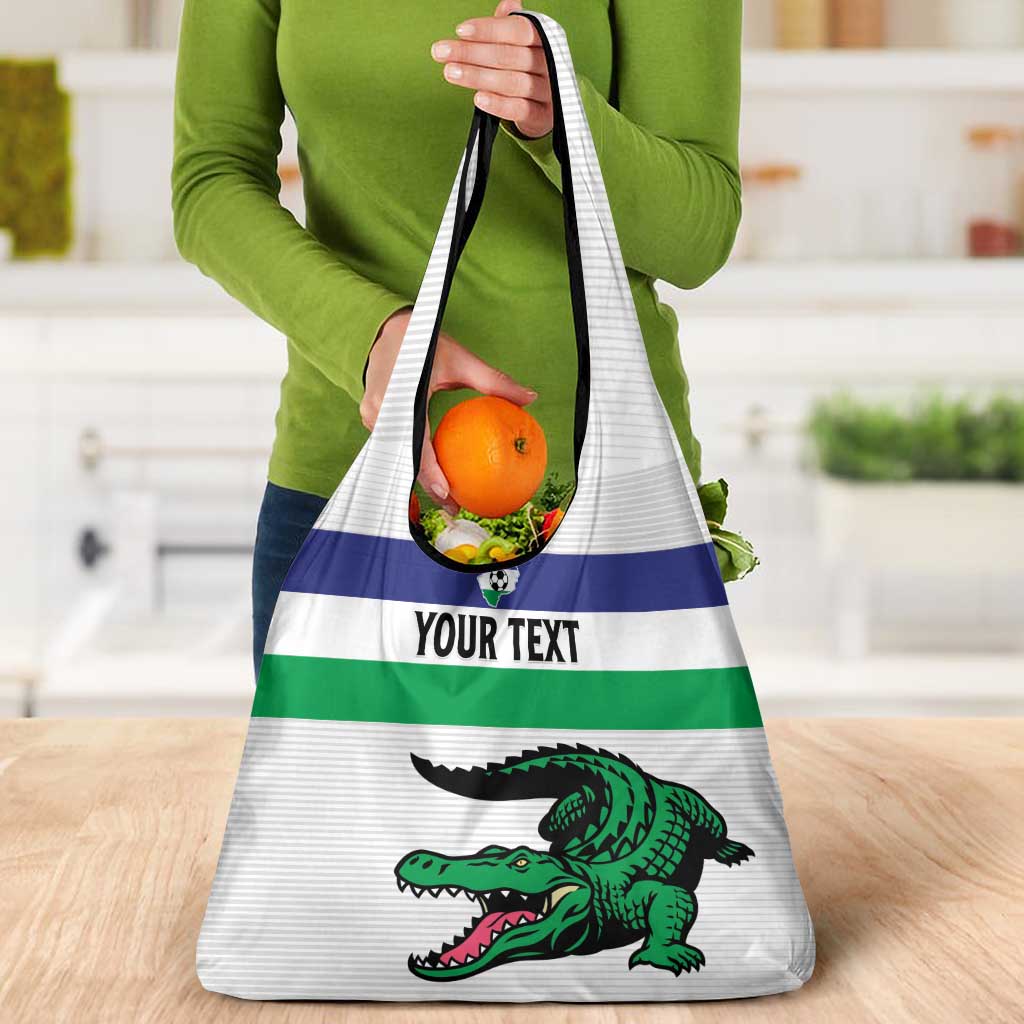 Custom Lesotho Football Grocery Bag Likuena For Victory