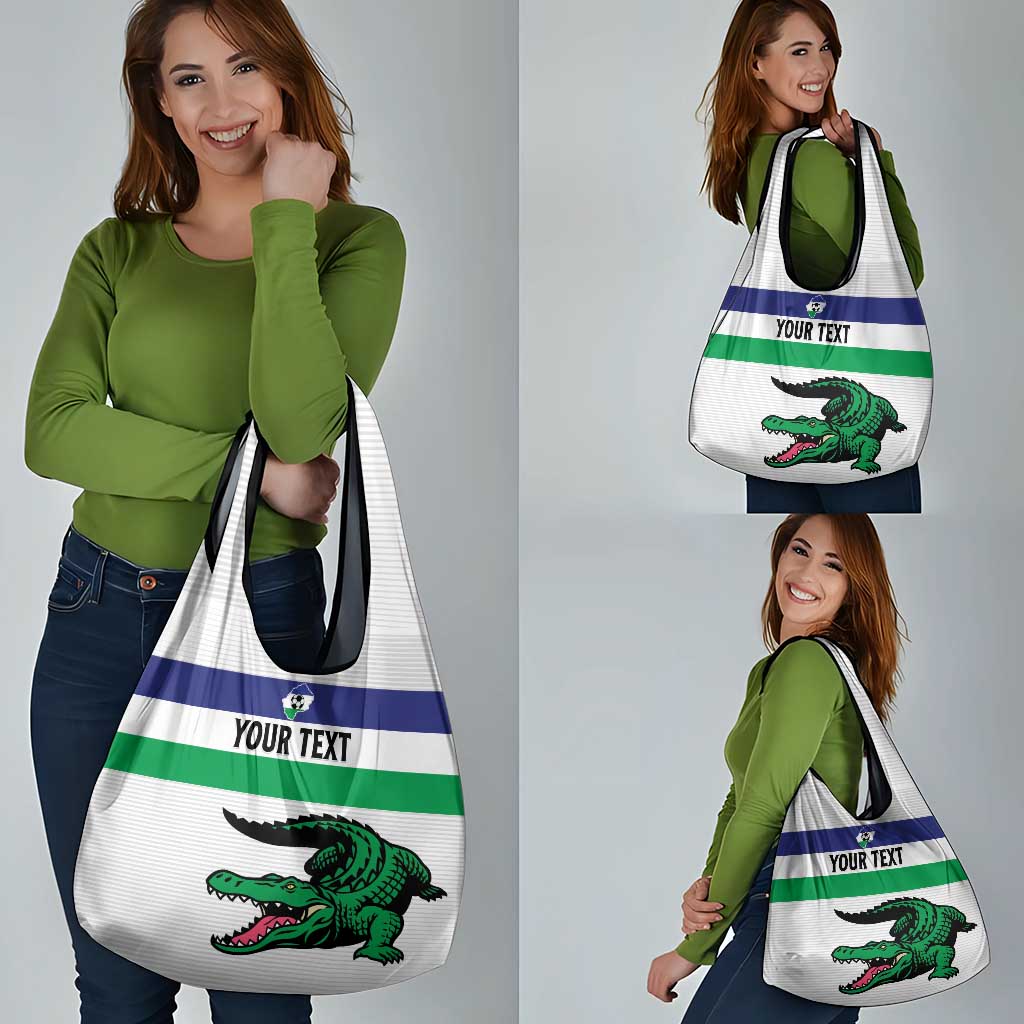 Custom Lesotho Football Grocery Bag Likuena For Victory