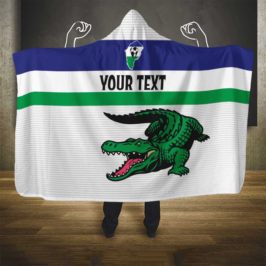 Custom Lesotho Football Hooded Blanket Likuena For Victory