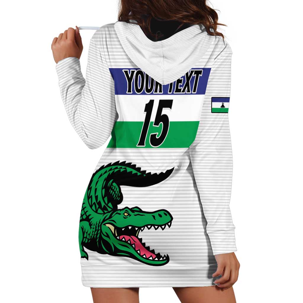 Custom Lesotho Football Hoodie Dress Likuena For Victory