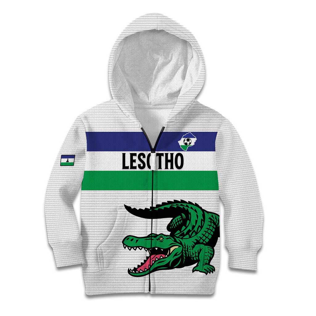 Custom Lesotho Football Kid Hoodie Likuena For Victory