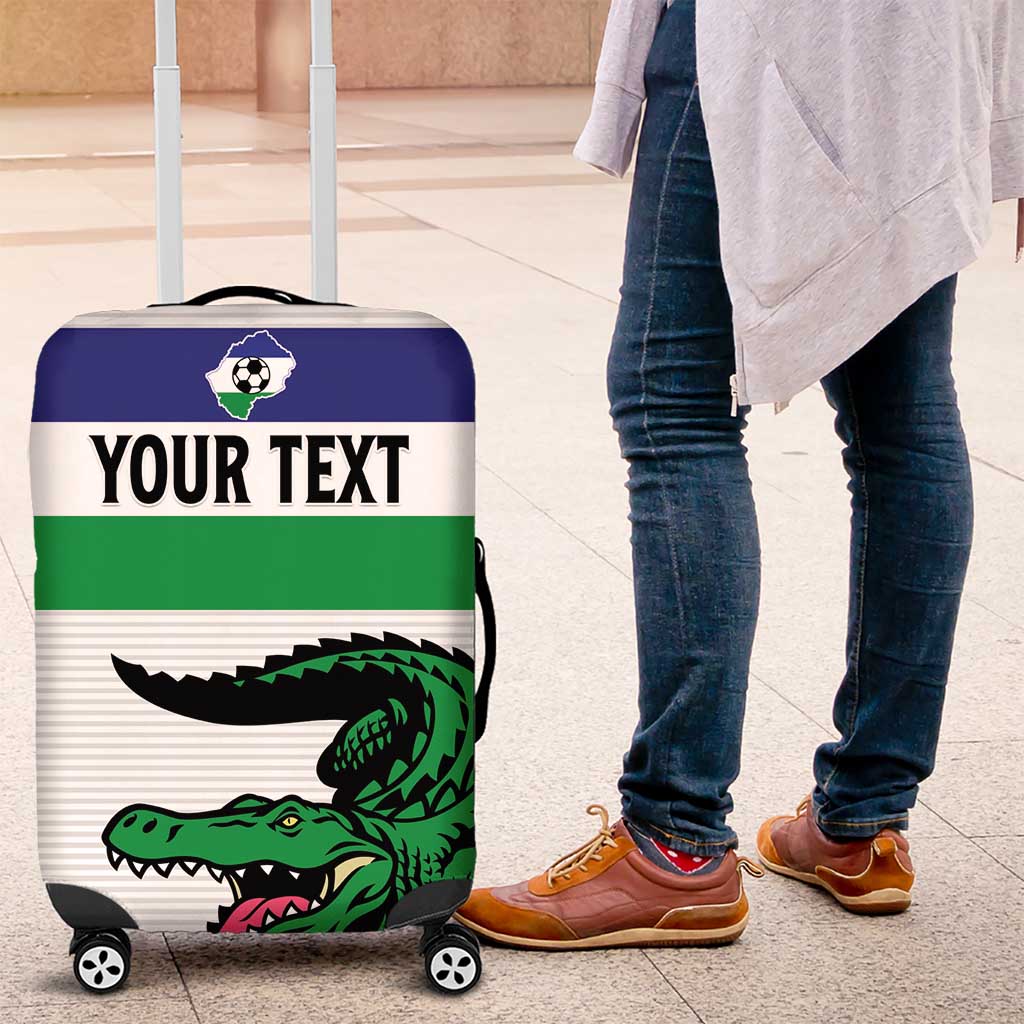 Custom Lesotho Football Luggage Cover Likuena For Victory