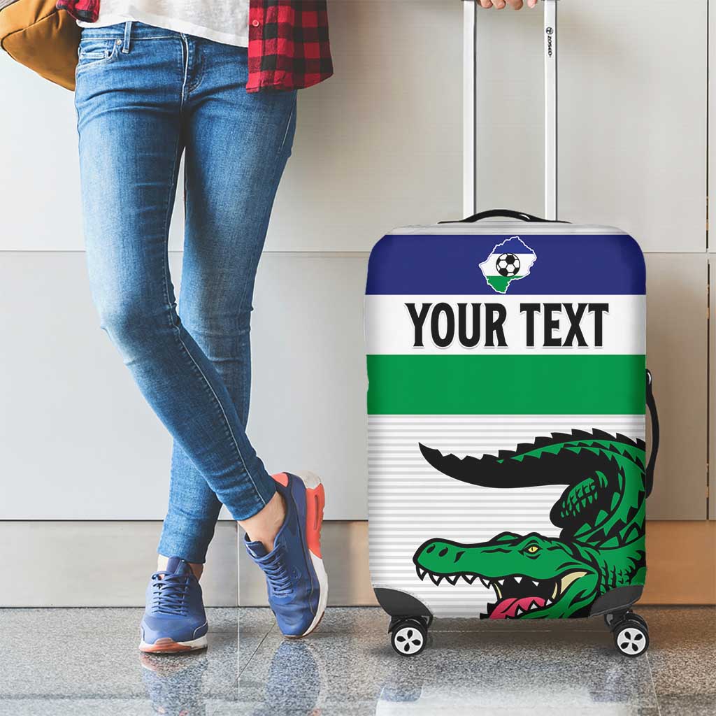 Custom Lesotho Football Luggage Cover Likuena For Victory