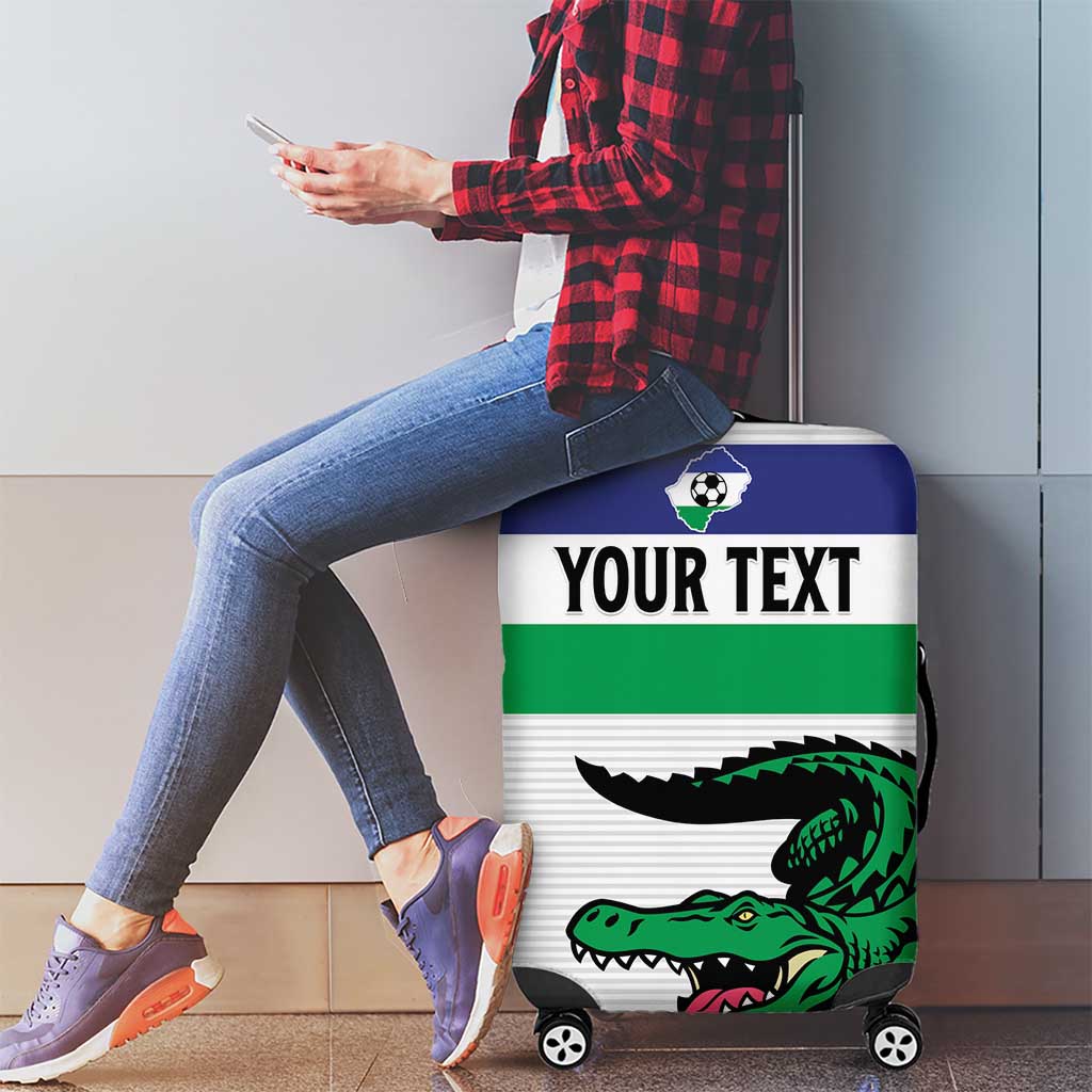 Custom Lesotho Football Luggage Cover Likuena For Victory