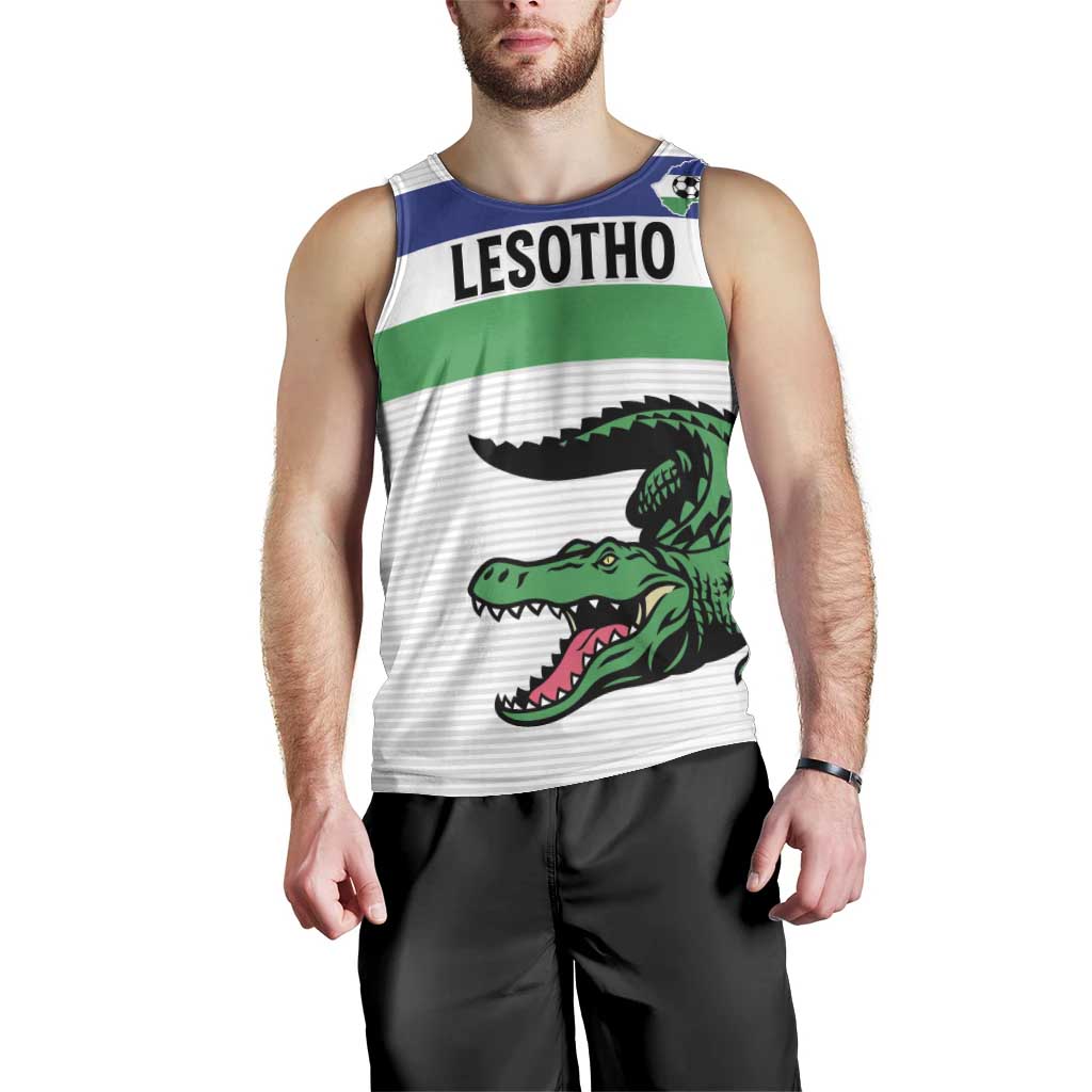 Custom Lesotho Football Men Tank Top Likuena For Victory