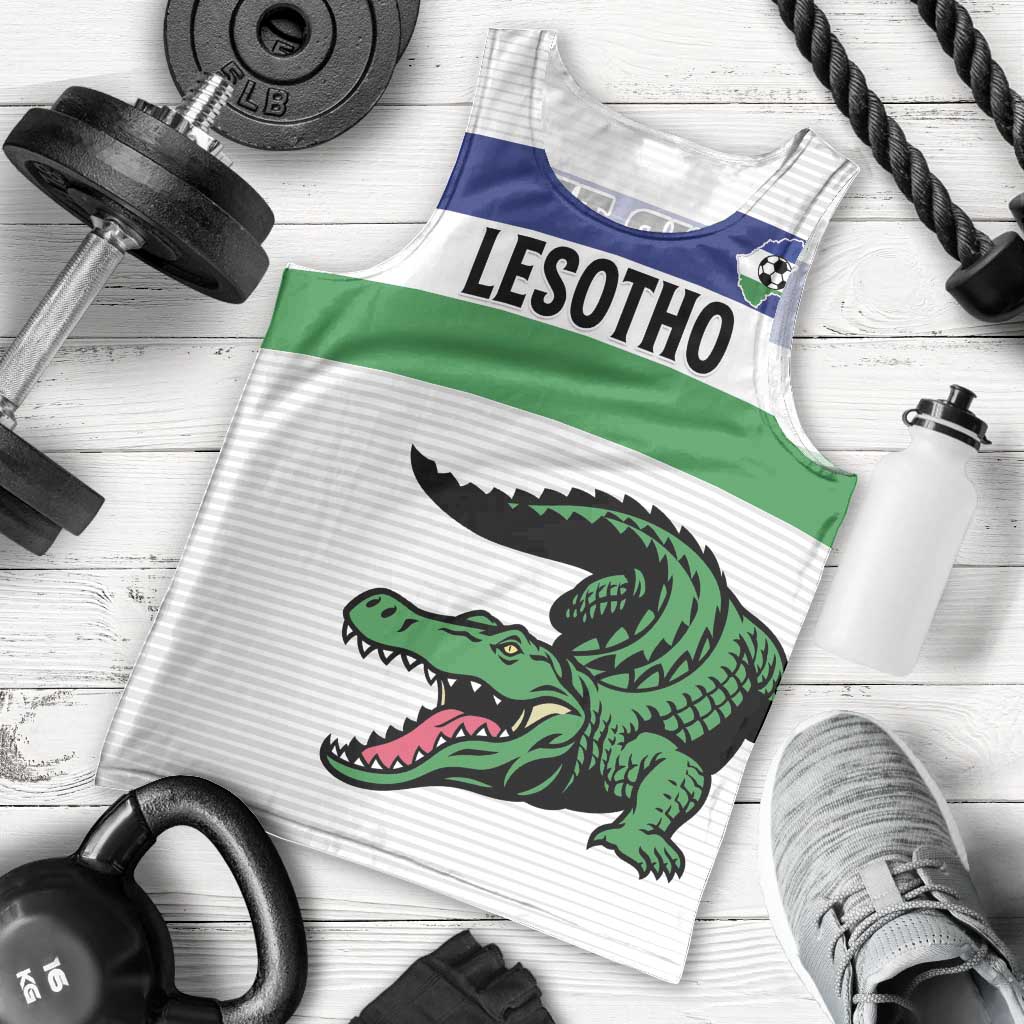 Custom Lesotho Football Men Tank Top Likuena For Victory