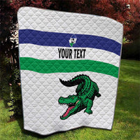 Custom Lesotho Football Quilt Likuena For Victory