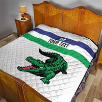Custom Lesotho Football Quilt Likuena For Victory