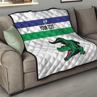 Custom Lesotho Football Quilt Likuena For Victory