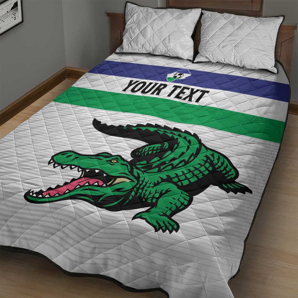 Custom Lesotho Football Quilt Bed Set Likuena For Victory