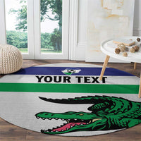 Custom Lesotho Football Round Carpet Likuena For Victory