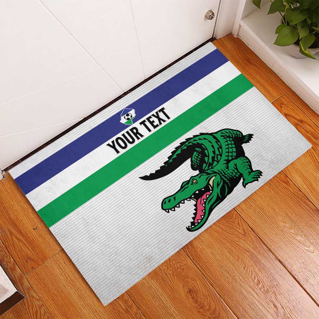 Custom Lesotho Football Rubber Doormat Likuena For Victory