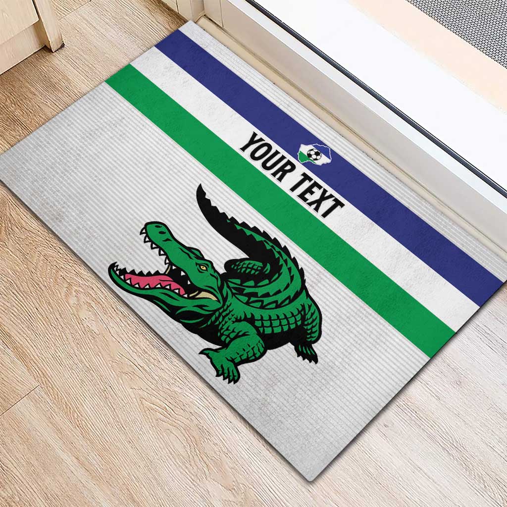 Custom Lesotho Football Rubber Doormat Likuena For Victory