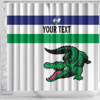 Custom Lesotho Football Shower Curtain Likuena For Victory