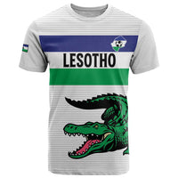 Custom Lesotho Football T Shirt Likuena For Victory