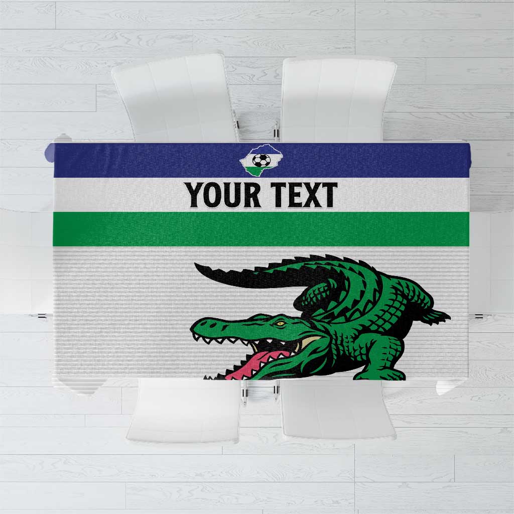 Custom Lesotho Football Tablecloth Likuena For Victory