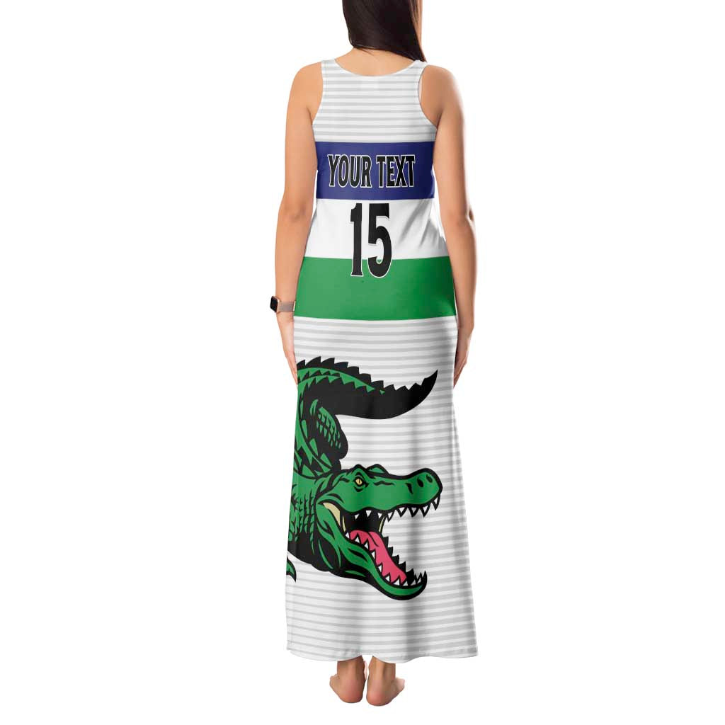 Custom Lesotho Football Tank Maxi Dress Likuena For Victory