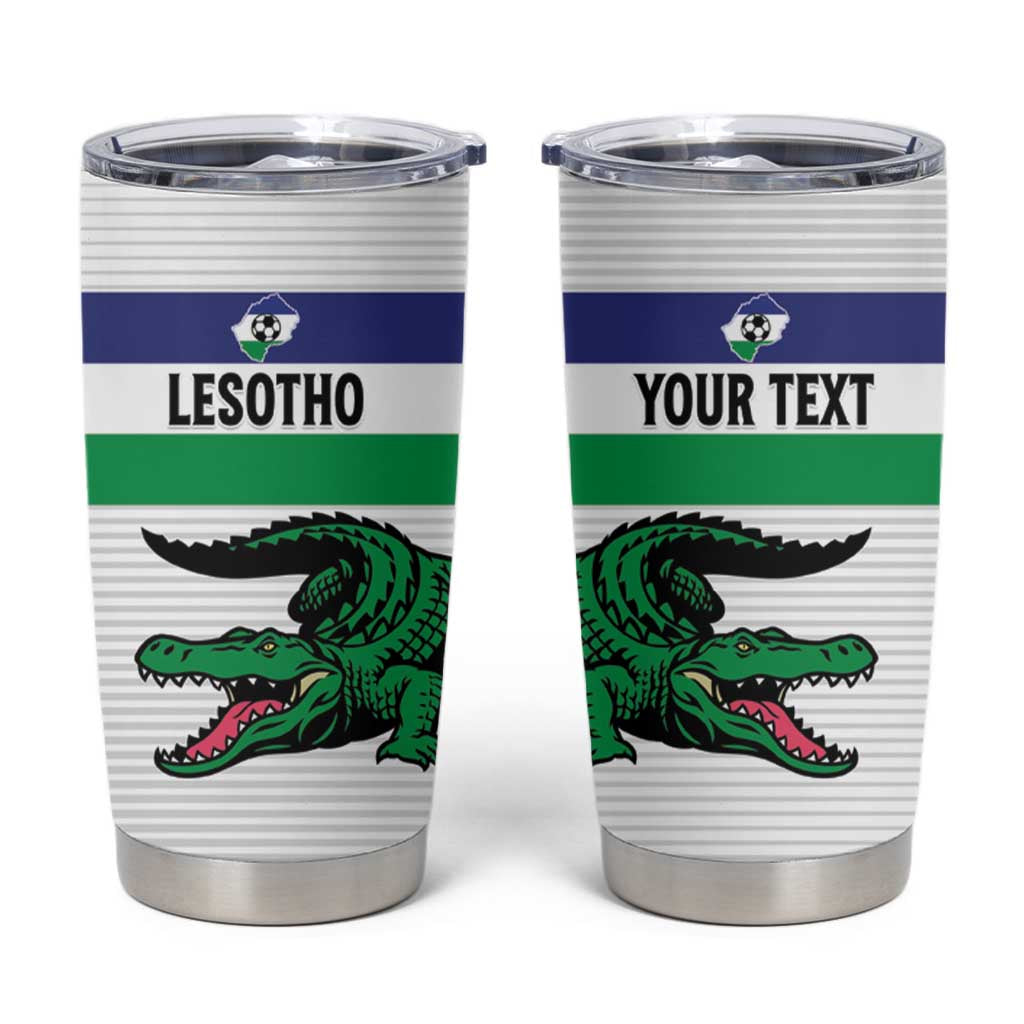 Custom Lesotho Football Tumbler Cup Likuena For Victory
