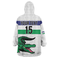 Custom Lesotho Football Wearable Blanket Hoodie Likuena For Victory