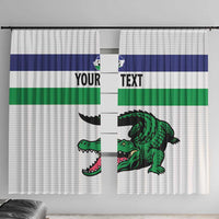 Custom Lesotho Football Window Curtain Likuena For Victory
