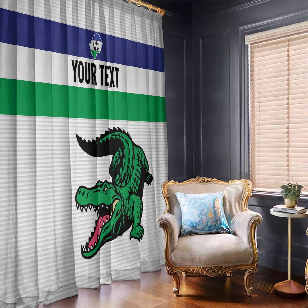 Custom Lesotho Football Window Curtain Likuena For Victory