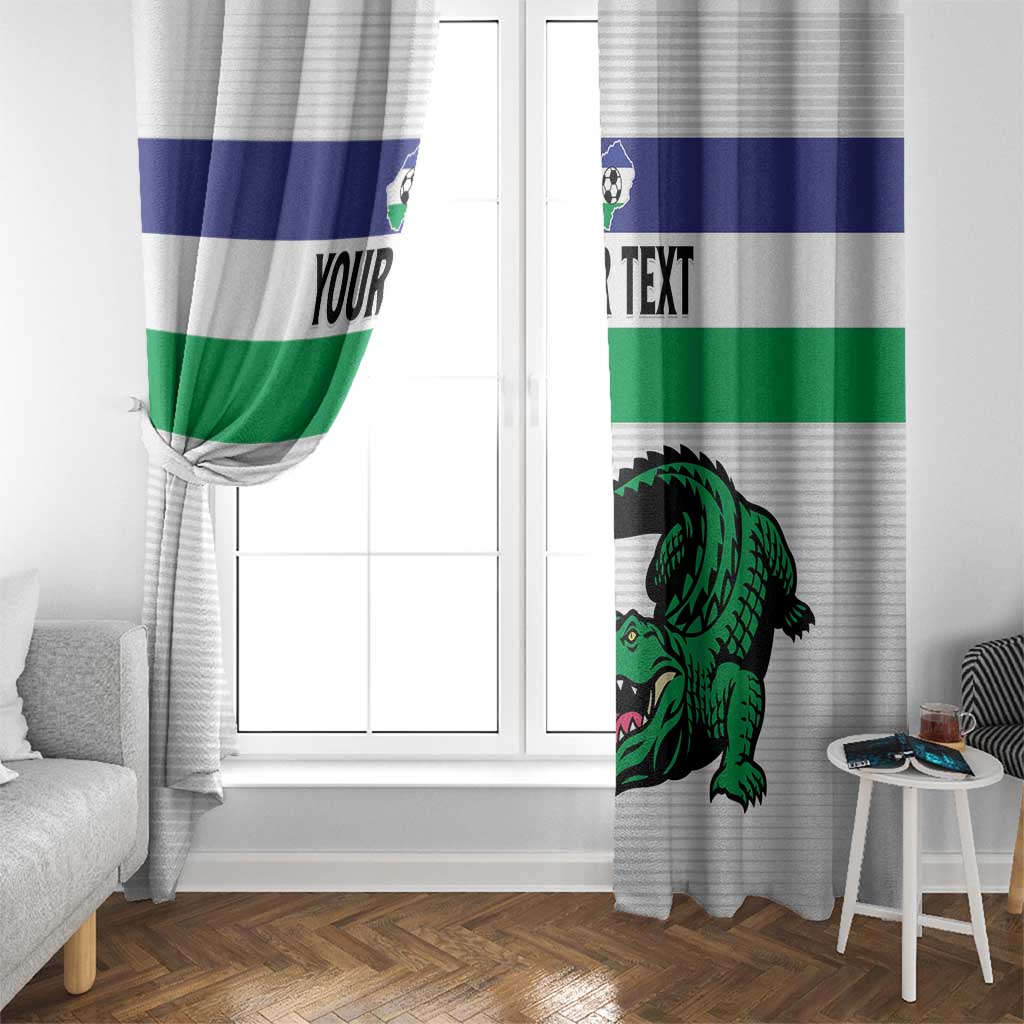 Custom Lesotho Football Window Curtain Likuena For Victory