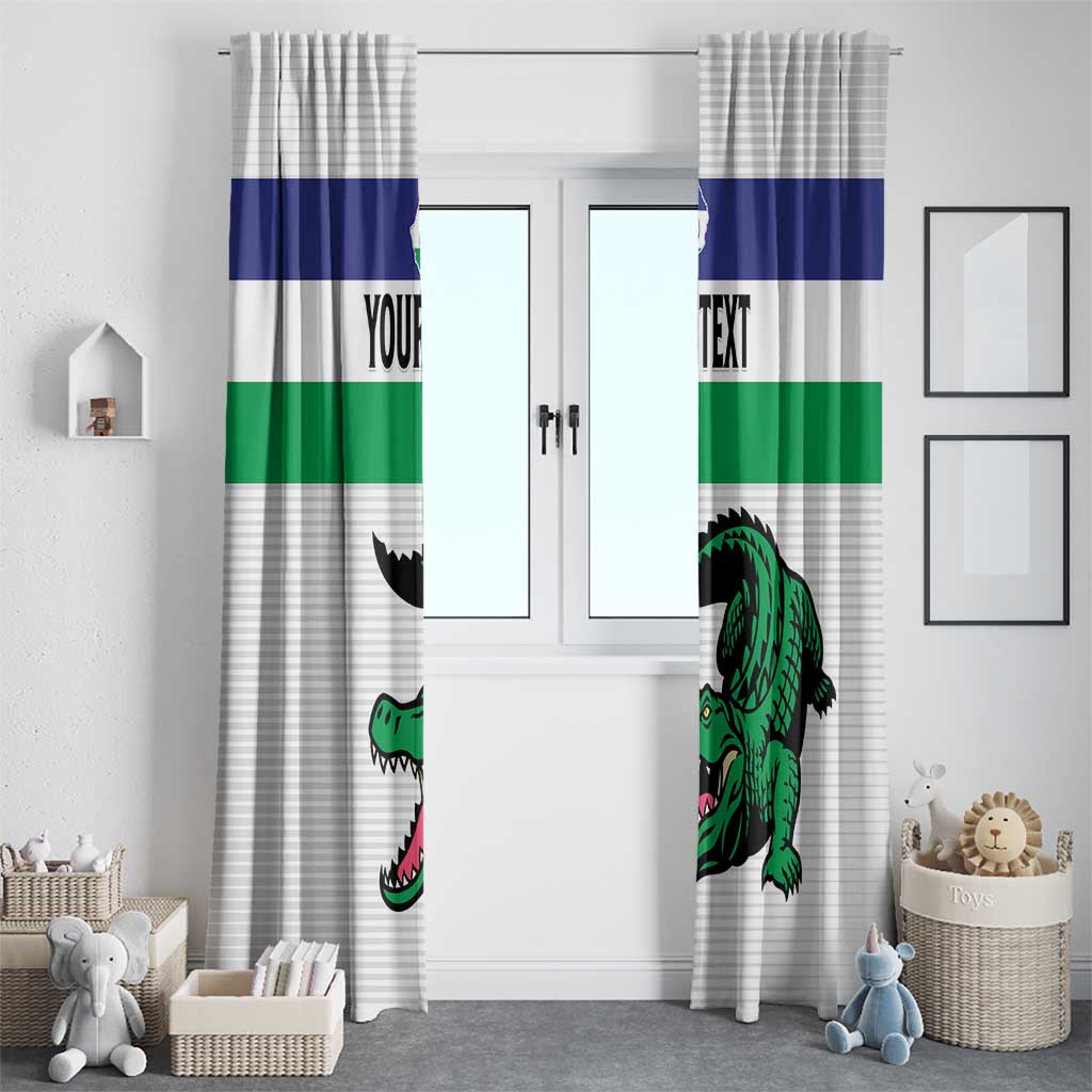 Custom Lesotho Football Window Curtain Likuena For Victory