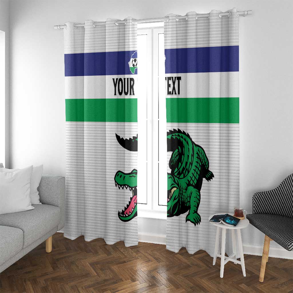 Custom Lesotho Football Window Curtain Likuena For Victory