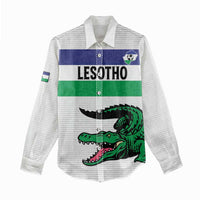 Custom Lesotho Football Women Casual Shirt Likuena For Victory