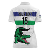 Custom Lesotho Football Women Polo Shirt Likuena For Victory