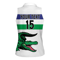 Custom Lesotho Football Women Sleeveless Polo Shirt Likuena For Victory