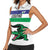 Custom Lesotho Football Women Sleeveless Polo Shirt Likuena For Victory