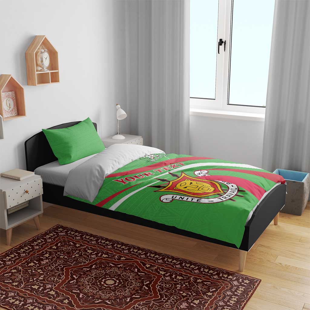 Personalized Burundi Independence Day Bedding Set Coat Of Arms With Map