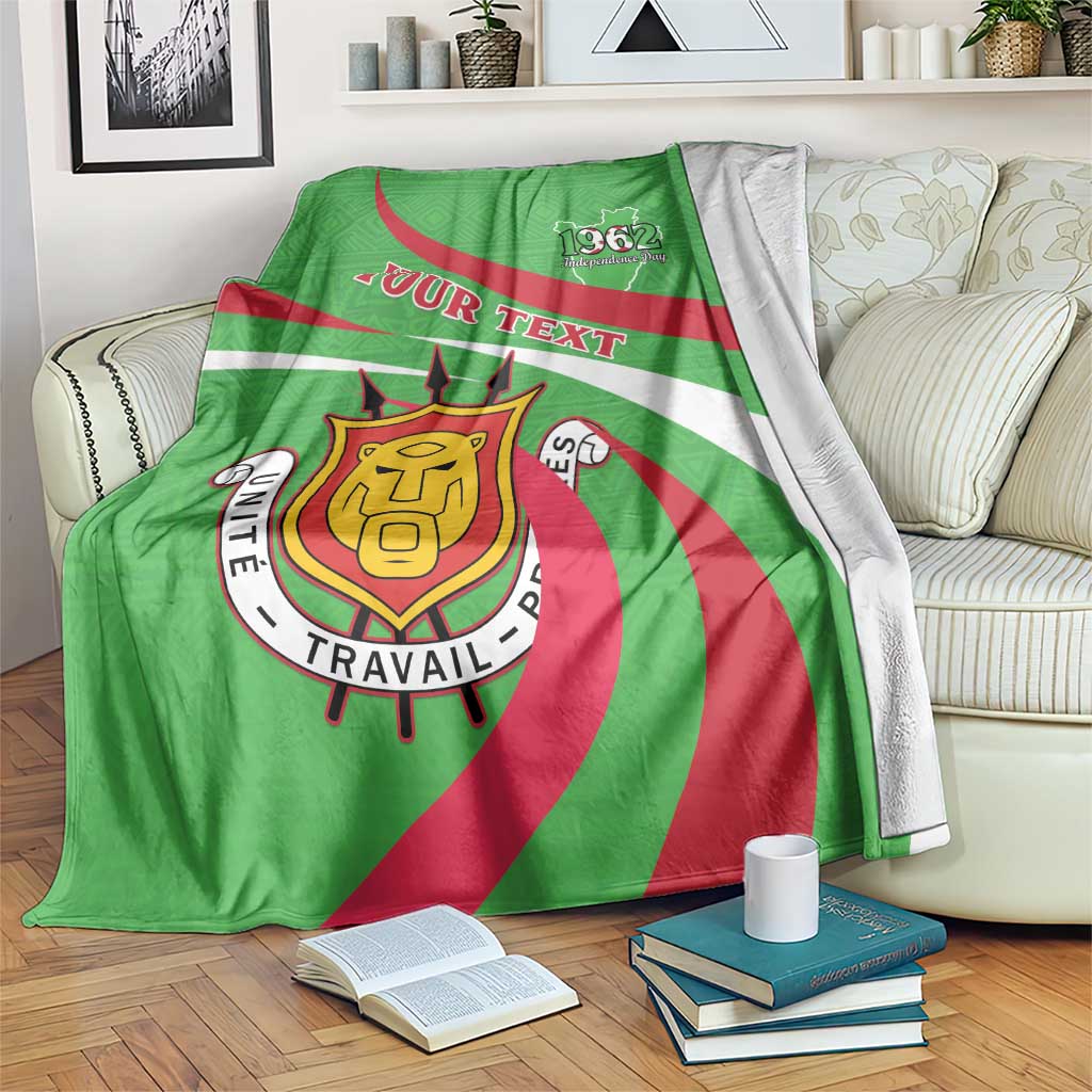 Personalized Burundi Independence Day Blanket Coat Of Arms With Map