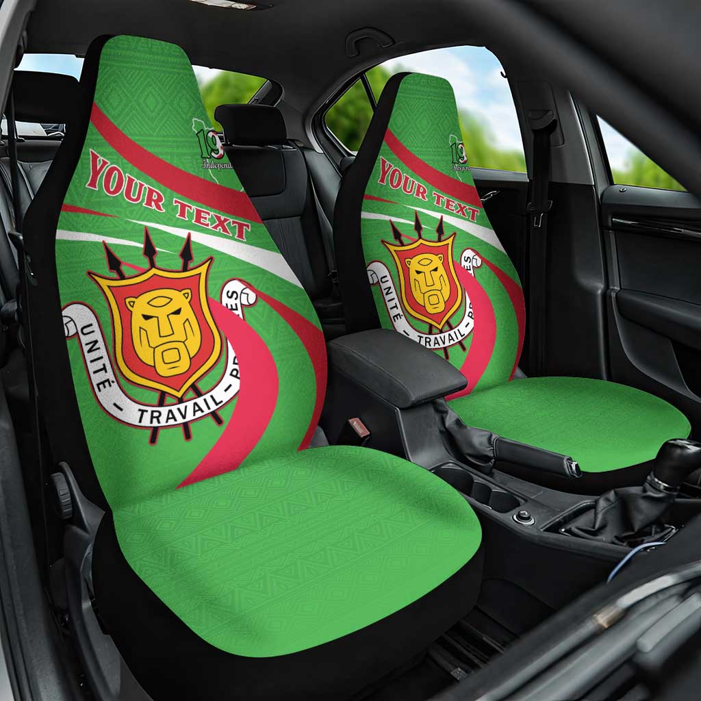 Personalized Burundi Independence Day Car Seat Cover Coat Of Arms With Map