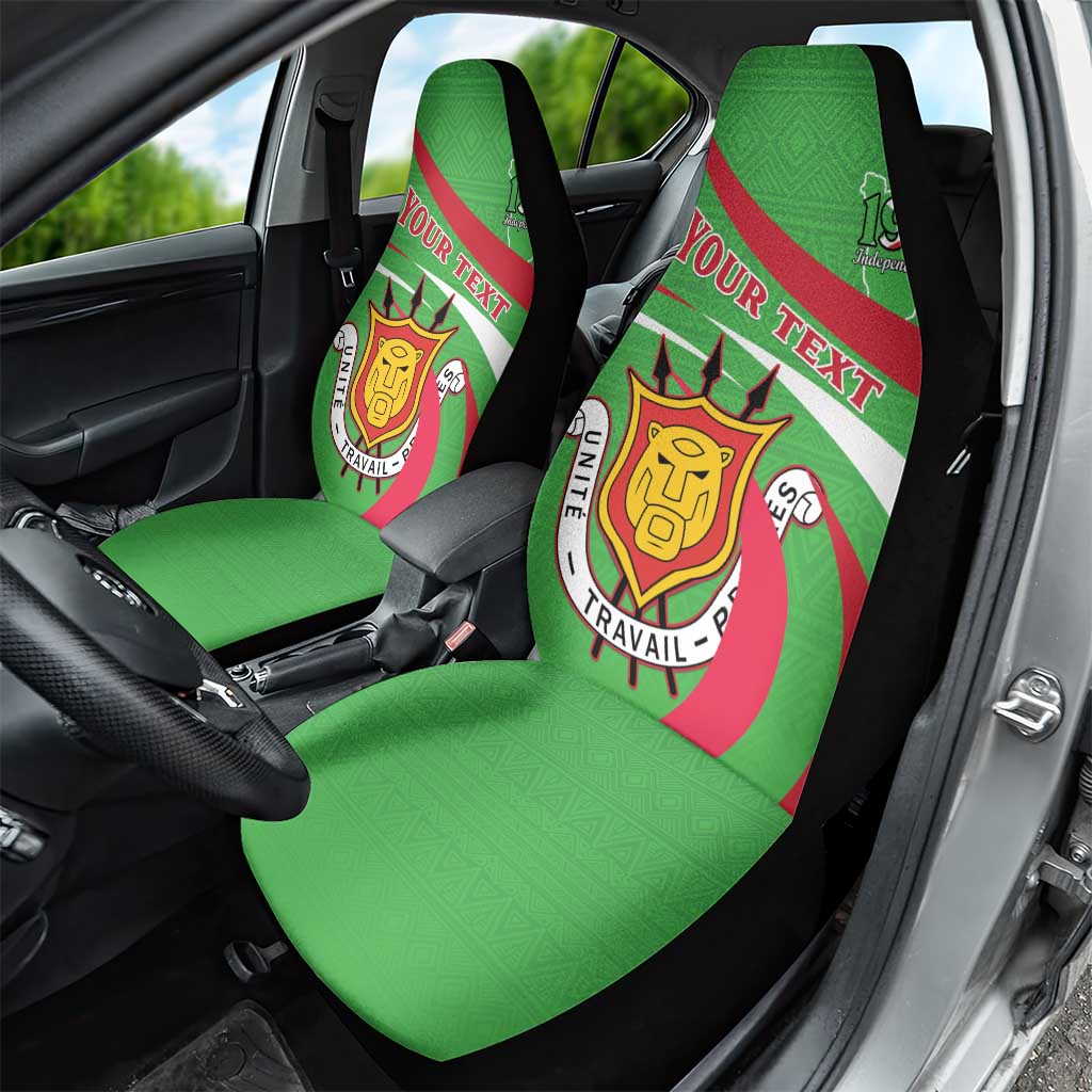 Personalized Burundi Independence Day Car Seat Cover Coat Of Arms With Map