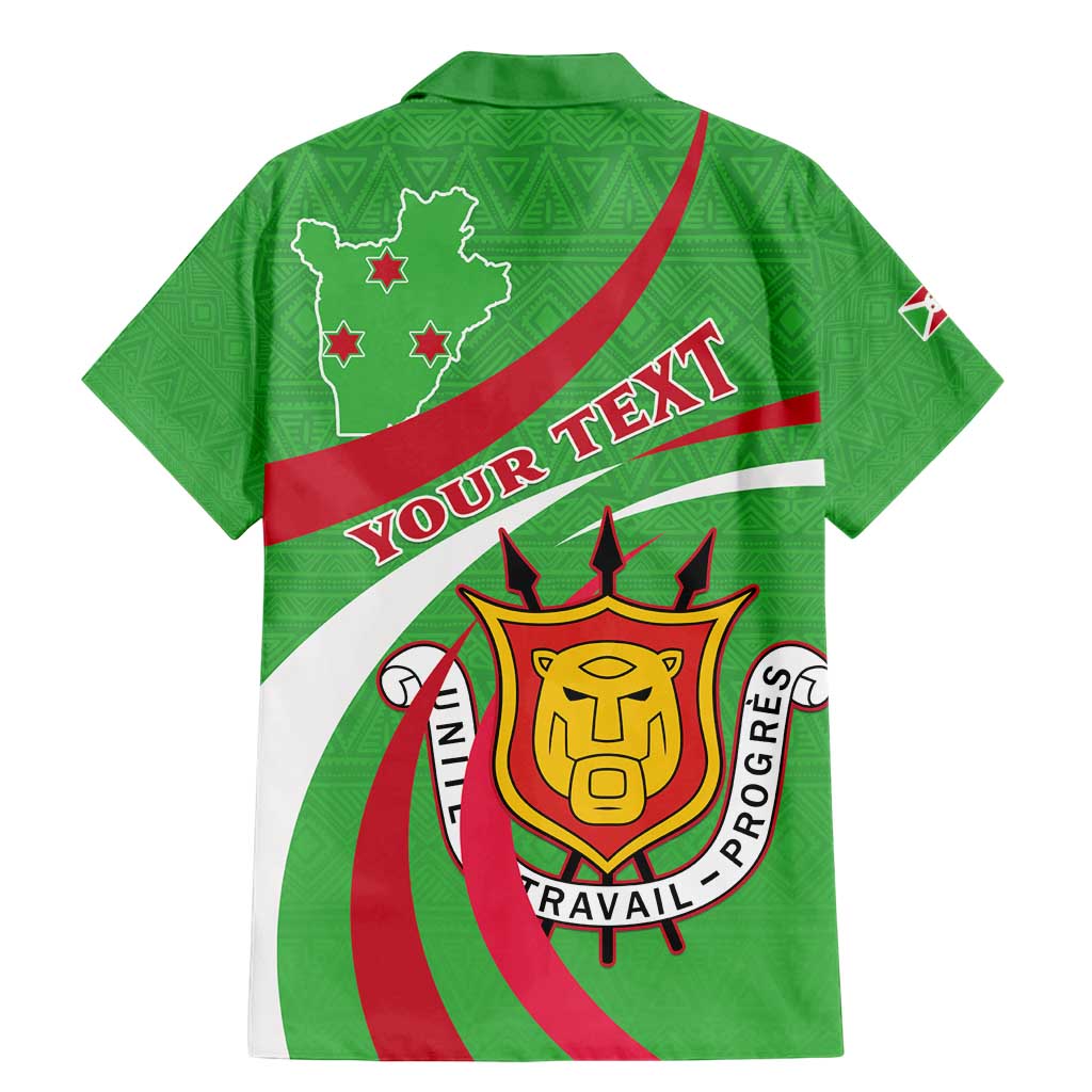 Personalized Burundi Independence Day Family Matching Mermaid Dress and Hawaiian Shirt Coat Of Arms With Map