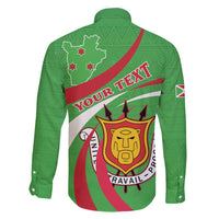 Personalized Burundi Independence Day Family Matching Mermaid Dress and Hawaiian Shirt Coat Of Arms With Map