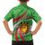 Personalized Burundi Independence Day Family Matching Off The Shoulder Long Sleeve Dress and Hawaiian Shirt Coat Of Arms With Map