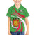 Personalized Burundi Independence Day Family Matching Off The Shoulder Long Sleeve Dress and Hawaiian Shirt Coat Of Arms With Map