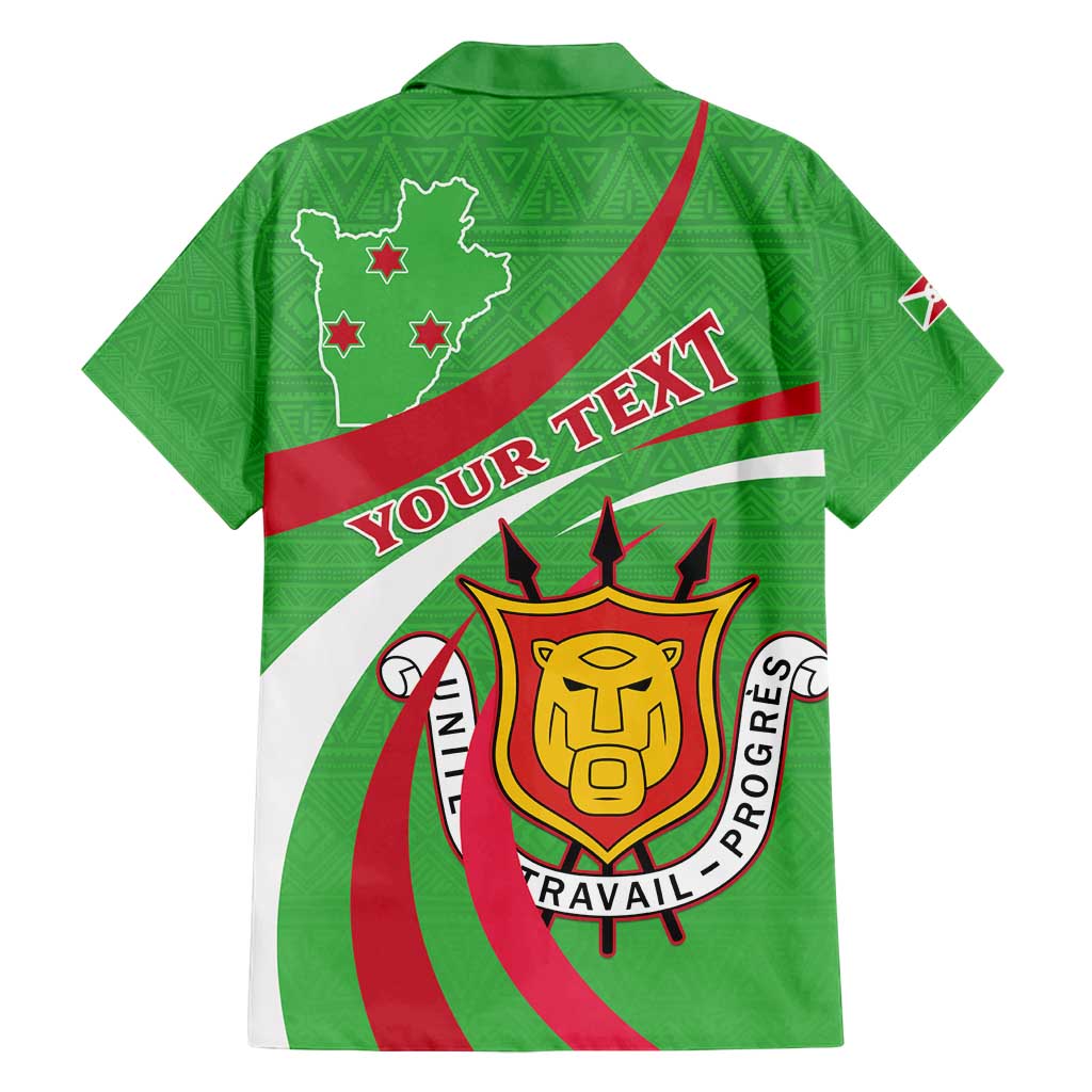 Personalized Burundi Independence Day Family Matching Puletasi and Hawaiian Shirt Coat Of Arms With Map