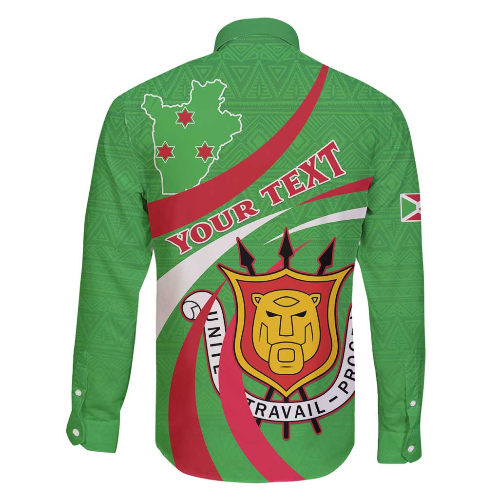 Personalized Burundi Independence Day Family Matching Summer Maxi Dress and Hawaiian Shirt Coat Of Arms With Map