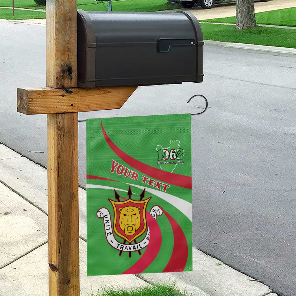 Personalized Burundi Independence Day Garden Flag Coat Of Arms With Map