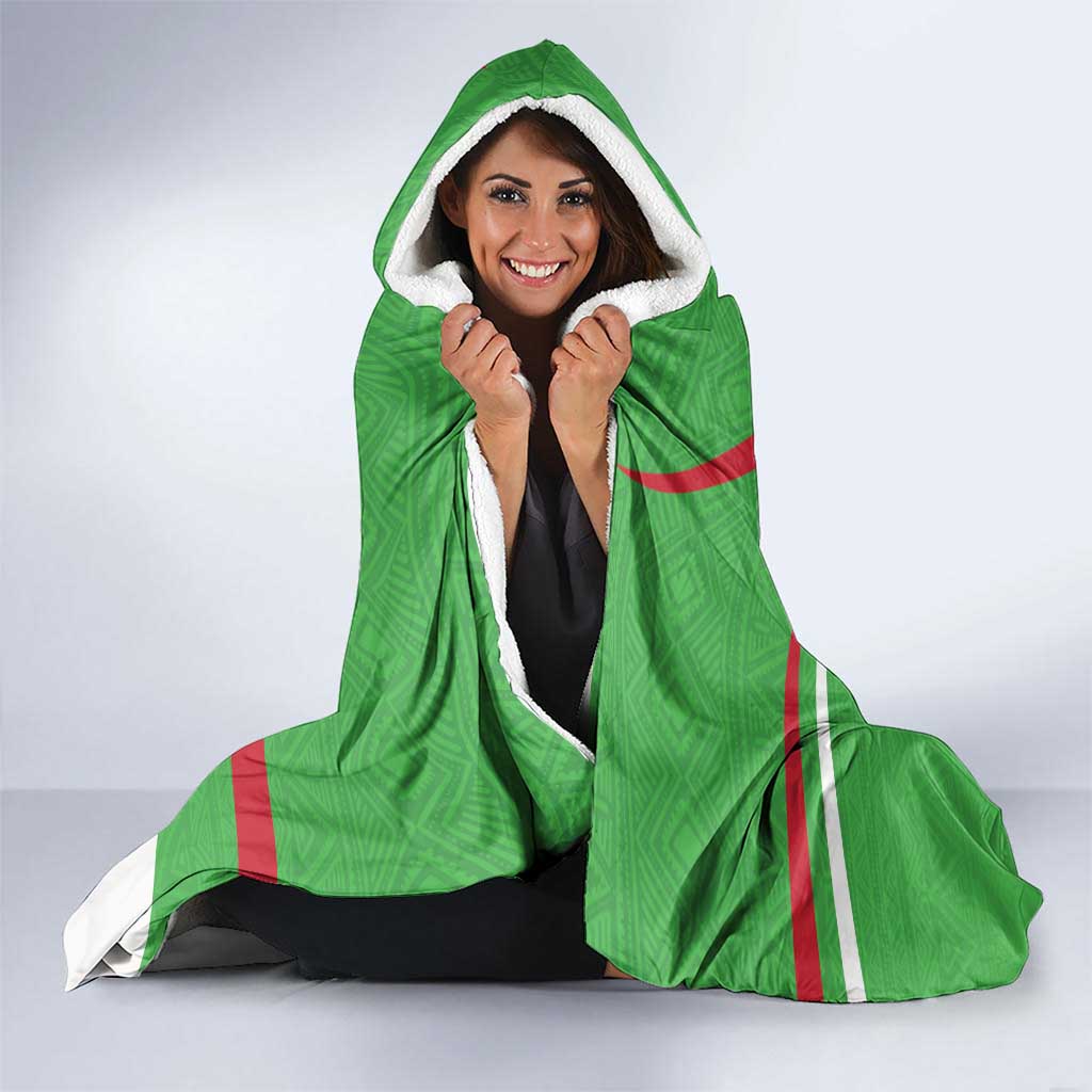 Personalized Burundi Independence Day Hooded Blanket Coat Of Arms With Map